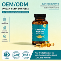 Gélules d'Oméga 3 DHA OEM ODM Marque Privée Vente en Gros EPA DHA Huile de Poisson de Mer Profonde Soutien Cérébral Quotidien pour Hommes et Femmes