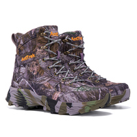 Bottes tactiques camouflage pour hommes avec fermeture à lacets, antidérapantes, respirantes, en caoutchouc, pour l'entraînement CS en extérieur en hiver, randonnée en mesh