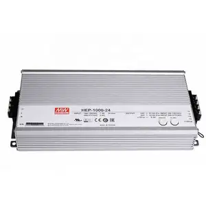 HEP-1000-100 Mean well 100v125V adjustable output ac to dc 10A special switching power supply