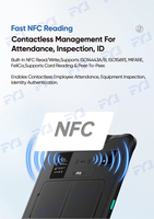Tablette portable F9828 avec lecteur NFC, lecteur de codes-barres longue portée, gestion cloud, batterie longue durée, IP67, lecteur d'empreintes digitales