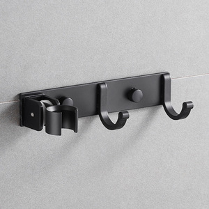 Crochet de salle de bain de <span class=keywords><strong>cuisine</strong></span> avec porte-<span class=keywords><strong>balai</strong></span> et vadrouille Porte-outils muraux pour placard/balcon Crochet à serviettes - Product Image 4