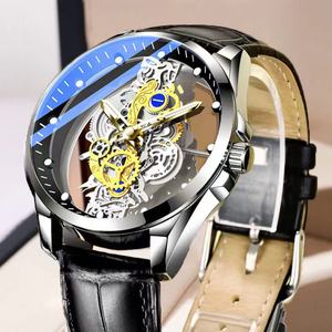 OEM ODM New Fully Automatic Hollowed Out Transparent <b>Men's</b> <b>Watch</b> <b>Waterproof</b> Luminous Quartz Wrist <b>Watch</b> - Product Image 5