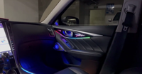ICarsin pour Infiniti Q50 2013-2024 - Éclairage ambiant dynamique et coloré - Style OEM - Éclairage LED intérieur - Amélioration de l'éclairage - Accessoires de décoration