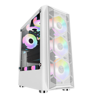 Gabinete para PC Gamer de Venta Directa de Fábrica Lovingcool, Torre Media ATX, Chasis para PC de Escritorio para Juegos con Ventilador RGB