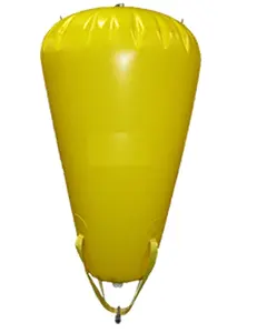 heavy duty flat inflatable parachute type marine lifting bouyncy air bags for boat lift