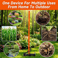 Extracteur de racines d'arbres JH-Mech à mécanisme à levier élevé, mâchoire en acier monobloc à prise sécurisée, construction anti-flexion pour l'arrachage complet des racines
