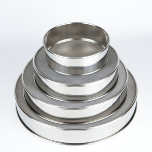 11CM di diametro addensato 304 acciaio inossidabile setaccio di farina rotondo colino polvere con manico per uso cucina - Product Image 4