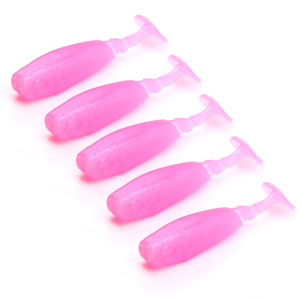 5 Pcs <span class=keywords><strong>de</strong></span> pesca <span class=keywords><strong>gusano</strong></span> señuelos <span class=keywords><strong>de</strong></span> tipo T cola nadar bajo cebo 6 cm 2,5g señuelos - Product Image 1