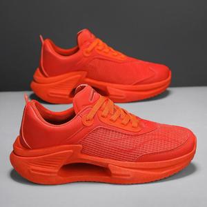 Sneakers da Uomo Lucky Red per Esami di Ammissione Universitaria, Traspiranti in Rete, Antiscivolo, con Lacci, Design Robusto, Approvate per il Controllo di Sicurezza - Product Image 6
