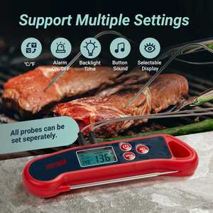 Termómetro Digital Inalámbrico para Alimentos, Termómetro Inteligente para Carne, para Barbacoa - Product Image 4