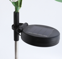 Lampes solaires à fibres optiques HD888, 6 têtes, bouquet de fleurs papillon, lumières LED pour extérieur, jardin, cour, allée, décoration paysagère