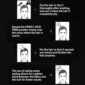 Natural <b>Hair</b> Dense <b>Hair</b> Fiber Powder Concealer Thick Fiber <b>Hair</b> Renewal Powder - Product Image 3