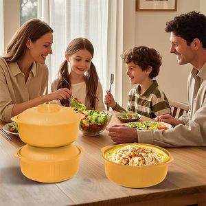<b>Plastic</b> Food Grade Sustainable Snack Box <b>Lid</b> Fresh-Keeping Kitchen <b>Container</b> for Yogurt Salad Modern Food <b>Container</b> - Product Image 5