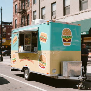 2025 Concession Trailers Stainless Steel Mobile Restaurant For Sale Food Truck with Pizza Oven - Product Image 4