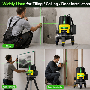 Niveau laser professionnel auto-nivelant rechargeable pour l'installation <span class=keywords><strong>de</strong></span> fenêtres et <span class=keywords><strong>de</strong></span> portes, idéal pour le nivellement des appuis <span class=keywords><strong>de</strong></span> fenêtre et les travaux <span class=keywords><strong>de</strong></span> charpente carrée - Product Image 5