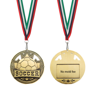 Medaglia Personalizzata per Calcio, Premio 3D in Lega di Zinco, Medaglie Sportive Personalizzate in Metallo per Corsa e Taekwondo - Product Image 2