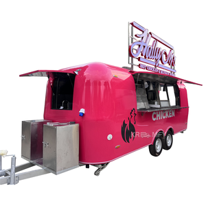 Remolque de Comida para Hamburguesas, Remolcable, para Venta de Comida Callejera, con Servicio de Cocina, Logotipo Personalizado, Multifuncional, de Acero Inoxidable - Product Image 1