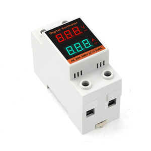 Voltímetro y Amperímetro Digital YHC45-042VA 220V 380V CA 100A Monofásico de Montaje en Riel con Panel de Doble Pantalla - Product Image 2