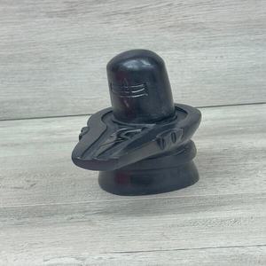 Decorative Black Stone Shiva Lingam Marble Shivling Idol for Home <b>Mandir</b> Puja Decoration Spiritual Gift Item Export Supplier - Product Image 1