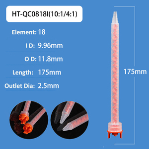 Boquilla Mezcladora Estática Cuadrada 0824, Puntas Mezcladoras para Cartuchos de Adhesivo, Jeringa de 250ml, 400ml, 490ml, Relación 4:1, 10:1, MFQX 08-24T - Product Image 5