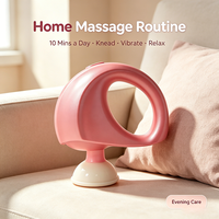 Alat Pijat Super Comfort Body Kneading, 2 Kepala Silikon Lembut untuk Relaksasi Jaringan Otot Dalam, Pereda Nyeri Leher, Bahu, dan Punggung