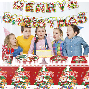 Christmas Cake <b>Topper</b> Santa Claus Snowman Reindeer <b>Tree</b> Decorations Cartoon Style 1Pcs Party Tableware - Product Image 5