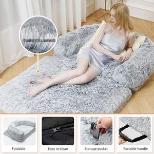 Opvouwbaar Hondenbed Voor Menselijke Gigantische Menselijke Hondenbed Hondenbedden Met Deken Uit China - Product Image 4