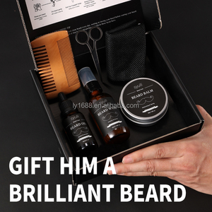 Kit <span class=keywords><strong>de</strong></span> croissance <span class=keywords><strong>de</strong></span> <span class=keywords><strong>barbe</strong></span> personnalisé avec logo OEM, huile à <span class=keywords><strong>barbe</strong></span>, baume et revitalisant pour l'entretien <span class=keywords><strong>de</strong></span> <span class=keywords><strong>la</strong></span> <span class=keywords><strong>barbe</strong></span> masculine - Product Image 4