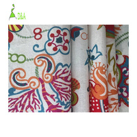 Tissu floral de haute qualité, coton imprimé, textile tissé, matière première pour robe ou chemise de fille