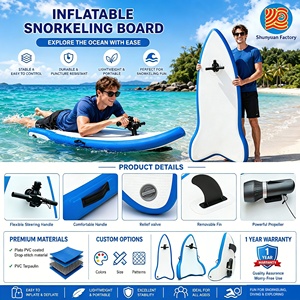Jet ski gonflable pour enfants avec moteur électrique, plateforme gonflable personnalisée pour yacht, <span class=keywords><strong>bateau</strong></span>, piscine, planche de plongée gonflable en PVC - Product Image 4