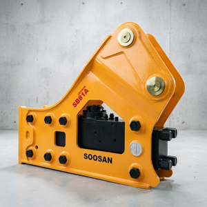 Brise-roche hydraulique latéral SOOSAN SB81A pour grandes excavatrices, avec burins, flexibles et pièces de rechange - Product Image 1