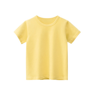 T-shirt uni pour enfants en coton, 11 couleurs, pour garçons et filles, hauts d'été pour enfants, t-shirts pour bébés - Product Image 2