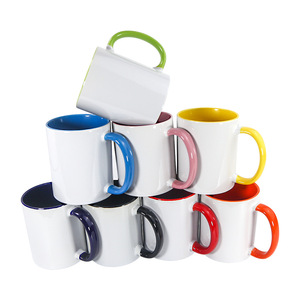 Taza de agua publicitaria con logotipo personalizado de Color sólido de 11oz, Taza de cerámica de Color con caja, taza de café de Material de PC de barril recto para regalos - Product Image 1