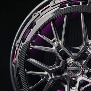 Cerchi in Fibra di Carbonio SRX con Accenti <span class=keywords><strong>Rosa</strong></span>, Forgiati 5x114.3 per Auto Modificate - Product Image 2