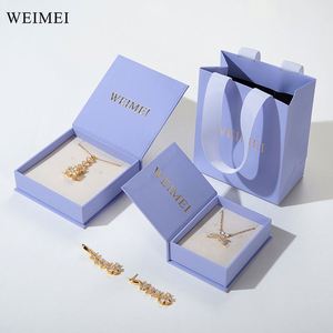 FSC Recyclable Book Style Jewelry <b>Box</b> for Ring, <b>Earring</b>, and Necklace with One Stop Packaging Solution - Product Image 2