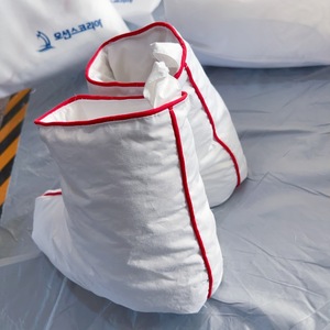 Europa popolare stivali interni in tessuto di cotone bianco inverno autunno punta tonda ciabatte in piuma <span class=keywords><strong>con</strong></span> suola in plastica per rilassare le <span class=keywords><strong>scarpe</strong></span> - Product Image 5