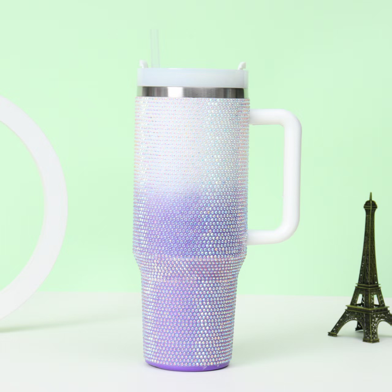 dégradé violet blanc