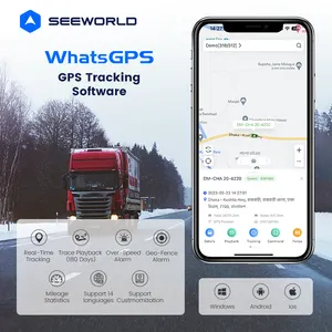 W18L gerçek zamanlı en iyi araç varlık GPS Tracker uzun pil ömrü ile araba için Google harita takip sistemi