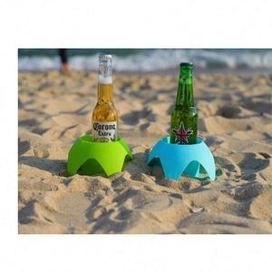 Porte-gobelet de plage Turtleback Sand Coaster - Accessoire de vacances à la plage en couleurs assorties pour le plaisir estival - Product Image 2