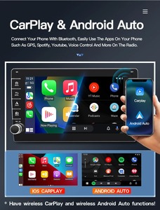 Pemutar Mobil Universal 9 10 inci, untuk pemutar Android 14 tombol GPS mobil nirkabel Auto 8 Core Stereo Built-in 1DIN untuk Suzuki - Product Image 6