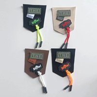 Étiquettes tissées en silicone 3D personnalisées pour vêtements, sacs à vêtements décoratifs et accessoires en cuir pour bricolage avec petits patchs