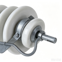 Isolateur de suspension en porcelaine XDP-70C 70kN pour fil de terre aérien, isolateur haute tension pour câble