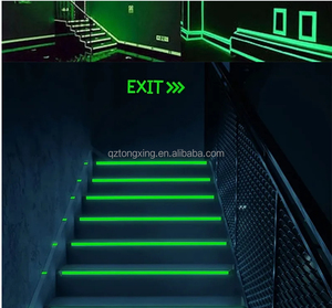 Película luminosa Vinilo autoadhesivo fotoluminiscente Película de vinilo que brilla en la oscuridad Cinta reflectante luminosa Pegatinas de advertencia de seguridad - Product Image 2