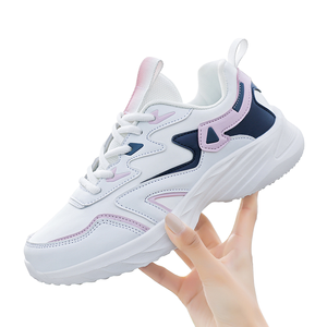 Chaussures de course pour femmes, respirantes, avec empeigne en mesh, semelle extérieure en caoutchouc épais, légères, confortables, avec soutien de la voûte plantaire, amorties, printemps-automne - Product Image 1