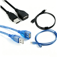Kabel Ekstensi OEM Likai USB 2.0 Kecepatan Tinggi Berpelindung dengan Selubung PVC Fleksibel dan Konduktor OFC 1.5m-15m Tipe-A Male ke Female