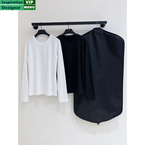 T-shirt en coton à manches longues et <span class=keywords><strong>col</strong></span> rond de couleur unie pour <span class=keywords><strong>femme</strong></span>, décontracté, basique, coupe ajustée, <span class=keywords><strong>sous</strong></span>-vêtement pour le quotidien, haut pour <span class=keywords><strong>femme</strong></span> - Product Image 1