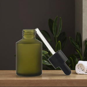 Fuyun RTS confezione di olio per capelli bottiglia di siero in vetro smerigliato personalizzata da 60ml bottiglie contagocce in vetro smerigliato con olio essenziale di ambra - Product Image 3
