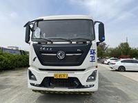 Camion benne compacteuse de déchets robuste de 20 mètres cubes avec double pompe, réservoir d'égouts et grande benne arrière à chargement par tombée