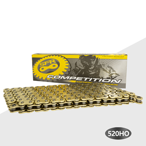 Cadena de Motocicleta SFR Duradera de Alta Calidad, Dorada, 428H 520HO 525HO 530HO, para Sistema de Transmisión de Motocicletas de Calle, para <span class=keywords><strong>CBR500R</strong></span> - Product Image 4