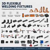 Fixations de serrage réglables pour table de soudage 3D, Gabarits modulaires pour l'assemblage et le soudage de structures en acier
